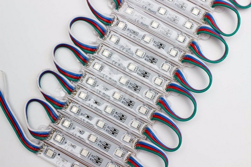 Foto LED MÓDULO 3 LÂMPADAS RGB